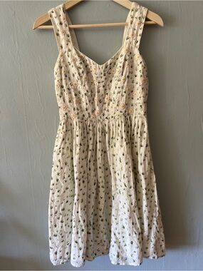French Connection Embroidered Floral Sundress (US Size 8)